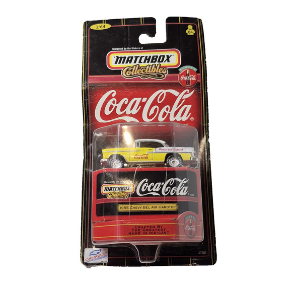 Vintage Matchbox Collectibles Coca Cola 1955 Chevy Bel Air Hardtop 1/64 Diecast - Picture 1 of 10